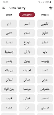 Urdu Poetry android App screenshot 5