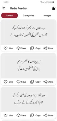 Urdu Poetry android App screenshot 6